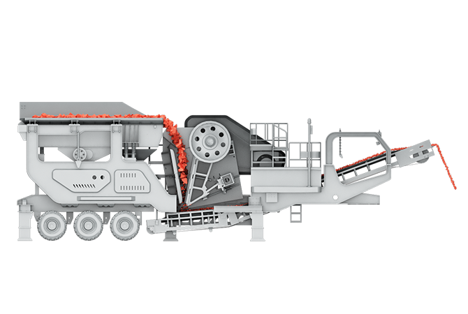 轮胎式移动破碎筛分站原理