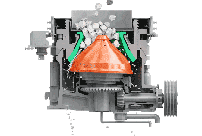 多缸液压圆锥破碎机原理